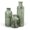 Green, variant on 3 Piece Black Marble Look Vase Set Home Decor