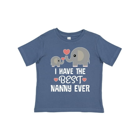 

Inktastic Best Nanny Ever Grandchild Gift Toddler Boy or Toddler Girl T-Shirt