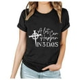 thumbnail image 4 of LYXSSBYX Tshirts Shirts for Women Easter Printed Short Sleeved Casual Loose Top Short Sleeved Round Neck Top/shirt, 4 of 5