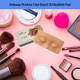 thumbnail image 5 of Tabla de práctica de maquillaje de ojos y cara de silicona, práctica de maquillaje realista y reutilizable, tabla de práctica de maquillaje con pintura facial, 5 of 5