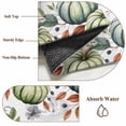 thumbnail image 2 of Green Pumpkin Kitchen Runner Rug 2.7x5 Washable Runners for Hallway Non Slip Thanksgiving Fallen Leaves Flower Fruit Large Area Rug Indoor Floor Carpet for Bathroom Laundry Entryway Bedroom, 2 of 8