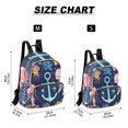 thumbnail image 2 of FORMRS Mini Backpack Purse for Women Travel Daypack Casual Shoulder Bag, Blue Anchor, 2 of 7