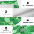 thumbnail image 6 of Green Fish Scale Outdoor Rug for Patio/Deck/Porch, Non-Slip Large Area Rug 5 x 8 Ft, Modern Geometric Ombre Abstract Moroccan Indoor Outdoor Rugs Washable Area Rugs, Camping Rug Carpet Runner, 6 of 8