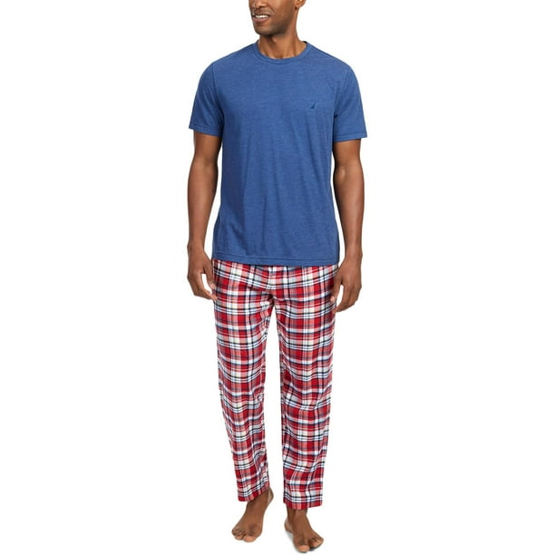 Nautica Sleepwear - Nautica Sleepwear Mens Solid Casual T-Shirt Blue S ...