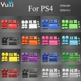 thumbnail image 2 of Ensemble Complet de Pièces de Rechange Boutons Capuchons de Prise D-Pad L1 L2 R1 R2 pour Manette de Jeu PS4 DS4 Ancienne Version Violet, 2 of 6