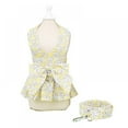 thumbnail image 1 of Pet Clothes  Dog Harness Leash Set Puppy Princess Dress with Bowknot No Pull Harness for Small Dog Cat, 1 of 6