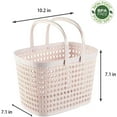 thumbnail image 5 of Portable Shower Caddy Basket Plastic Bath Tote with Handle Storage Organizer Bin for Bathroom, College Dorm, Pantry, Kitchen, 10.2 x 7.1 x 7.1 inch, Blue, Green, Pink, 5 of 7