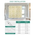 thumbnail image 6 of Yellow Flowers Tie Up Curtains for Windows 63 Inch Length Balloon Curtains Kitchen Adjustable Balloon Window Shade Country Pastoral Floral Leaves Vines Tie Up Valance Bathroom Curtain Window 42"x63", 6 of 6