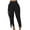 Black, variant on XFLWAM Women's High Waist Fringe Pants Bodycon Camo Sweatpants Casual Side Tassel Long Pencil Bottoms Black S
