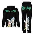 thumbnail image 2 of Rick And Morty Unisex Adult Sweatsuits Hoodie & Sweatpants Long Sleeve Hooded Sweatshirt Matching Joggers Tracksuit Sets XL, 2 of 9