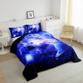thumbnail image 3 of Manfei 3D Outer Space Comforter Sets, Psychedelic Planet Comforters & Duvets, Starry Sky Reversible Bedding Comforter Set, Super Cozy Bedroom Decor, 2-Piece, 3 of 8