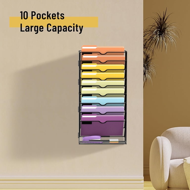 INTIGE 10-Tier Wall File Organizer photo 4