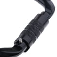 thumbnail image 4 of 28KN Aluminum Climbing Mountaineering D Type Carabiner Black Auto Lock, 4 of 8