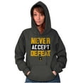 thumbnail image 3 of US Army Logo Never Accept Defeat Hoodie Sweatshirt Women Men Brisco Brands S, 3 of 6