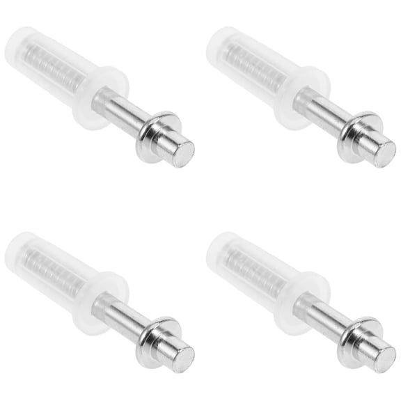 FENGGUIQU 4-Piece Wardrobe Door Hardware Set Plastic Closet Door Slider for Commercial and Home Use