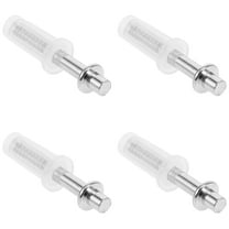 FENGGUIQU 4-Piece Wardrobe Door Hardware Set Plastic Closet Door Slider for Commercial and Home Use