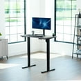 thumbnail image 2 of VIVO Electric 43” x 24” Stand Up Desk, Dark Gray Table Top, Black Frame, 2 of 8
