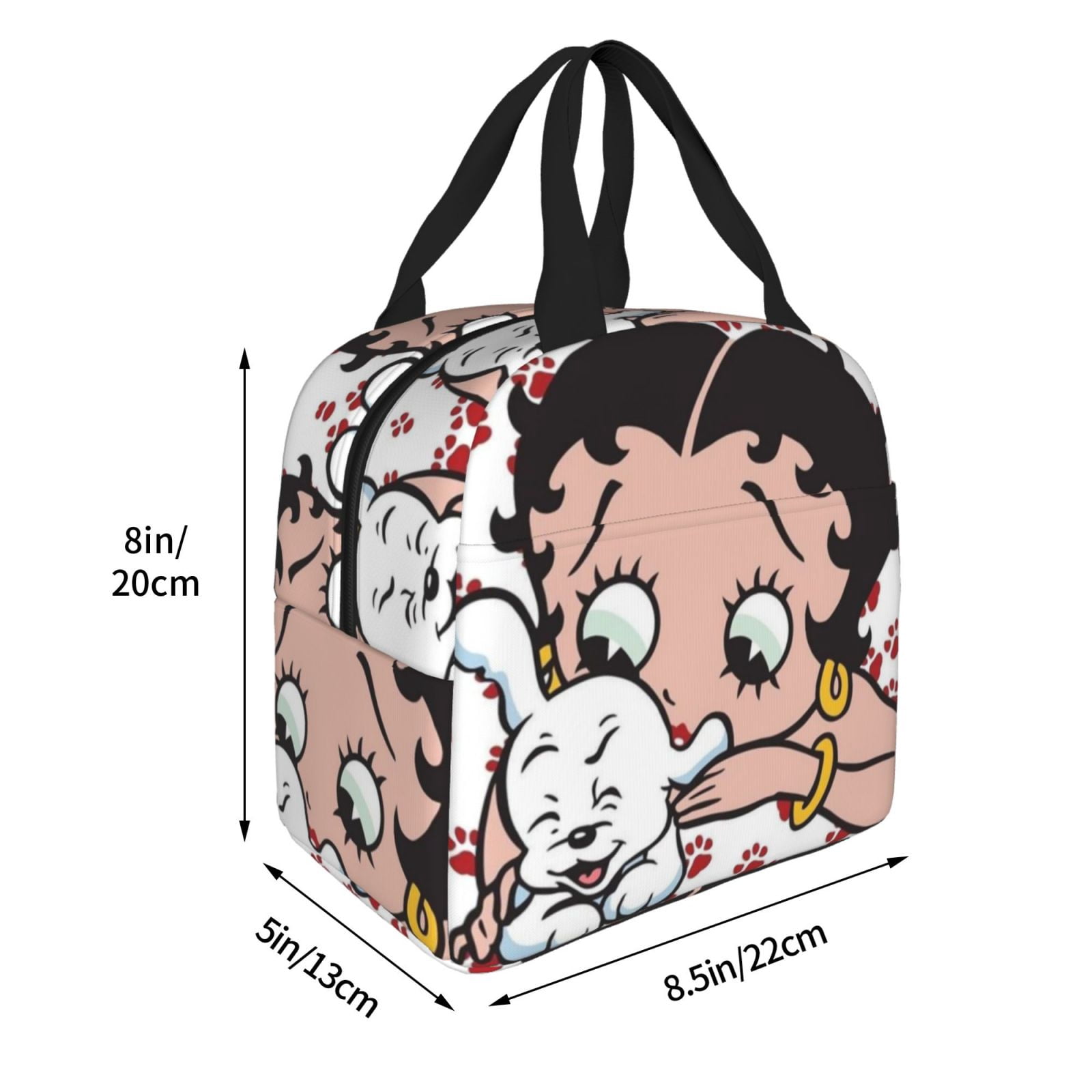 Betty Boop Insulated Lunch Bags Reusable Lunch Box, Cooler Lunch Bag Waterproof Lunch Tote For Picnic Office Work Travel Camping Gifts