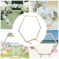 thumbnail image 6 of Miumaeov Wooden Wedding Arch, Retro Wedding Backdrop Stand for Wedding Ceremony, Wood Arch for Indoor and Outdoor (Hexagon), 6 of 6