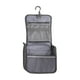thumbnail image 4 of Bolsa de maquillaje de viaje Bolsa de aseo con gancho para colgar Bolso de maquillaje Plegable Multifuncional para viajes Baño Camping Actividad al Gris, 4 of 8