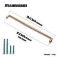 thumbnail image 6 of Goo-Ki 12.6" Hole Center Dark Champagne Bronze Kitchen Cabinet Handles, Closet Classic Zinc Alloy Drawer Cabinet Pulls Dresser Hardware for Bedroom, 6 Pack, 6 of 7
