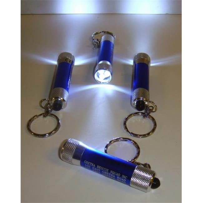 Lot of 24 Pieces FREE SHIPPING Misprint 3 LED Metal Flashlight Keychains 