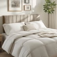 thumbnail image 2 of Lammlaoe King Headboard Only, Upholstered Wall Mounted, Peel and Stick Installation, Sound Reducing 3D Panel Design, Easy Assembly, Beige, 2 of 7