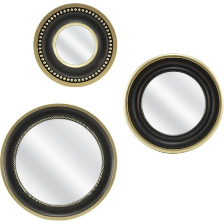 mainstays bronze mirror piece round