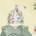 thumbnail image 7 of enyan Clothes for Toddler Girls Baby Girl Summer Outfits Short Sleeve Romper Cute Print Overall Dress With Headband Set Newborn Infant Girl Spring Clothes,Green,0-3 Months, 7 of 7