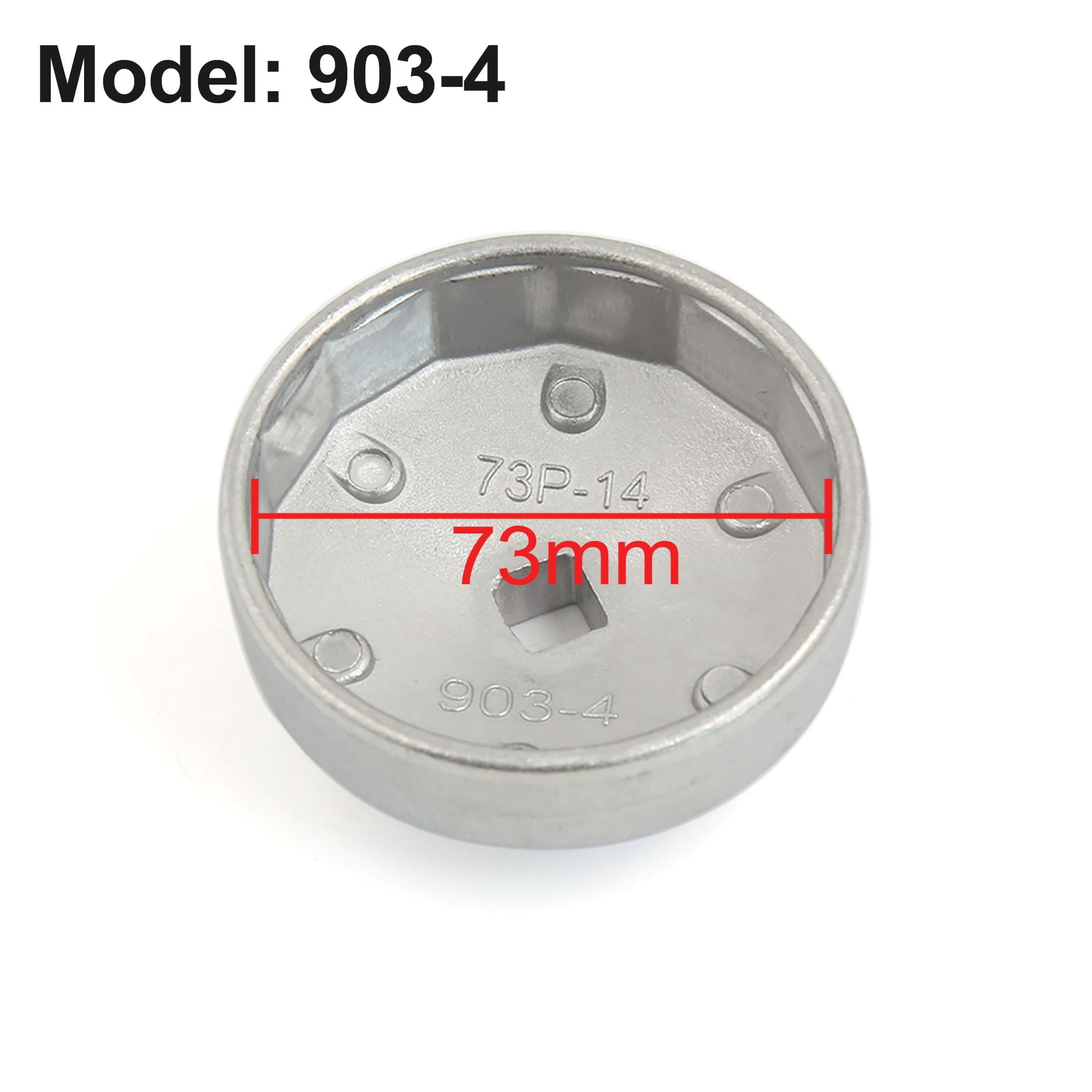 Unique Bargains 14 Flutes 73mm Inside Dia Cap Type Car Oil Filter Wrench Cup for Lexus