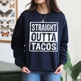 thumbnail image 4 of EcoLoom Straight Outta Tacos Long Sleeve Unisex Midweight Crewneck Sweatshirt, 4 of 4