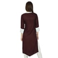 thumbnail image 1 of Phagun Designer Indien Rayonne Rouge Uni Décontracté Kurta Femme Kurti Haut Tunique Robe, 1 of 1