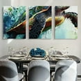 thumbnail image 6 of Shadudu Turtle Paint Splash Large Size Canvas Wall Art 3-Piece Set 16x24 Inches Unframed Waterproof 16x24x3pcs, 6 of 8