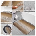 thumbnail image 6 of Brown Beige Bath Mat 3 Piece Bathroom Rug Set, Farmhouse Vintage Gradient Wooden Grain Non Slip Bath Rug Contour Mat and Toilet Lid Cover, Absorbent Shower Mats Soft Bath Rugs and Mats Sets, 6 of 8