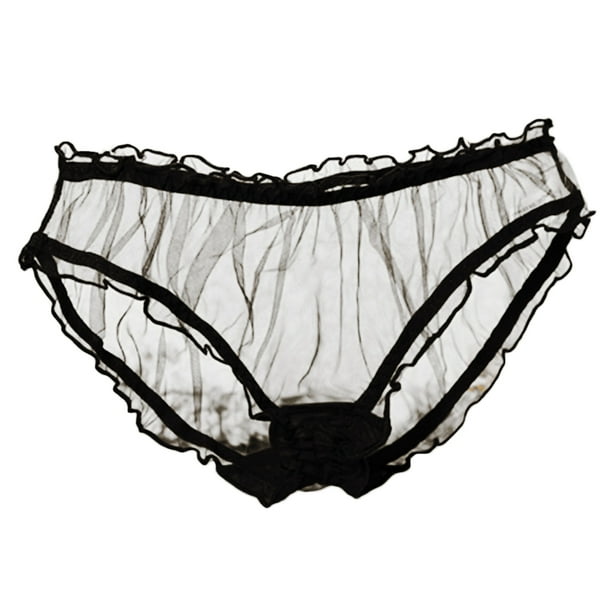 Women Sexy Lady Sheer Comfort Knickers Underwear Thong Briefs