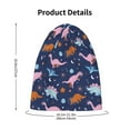 thumbnail image 4 of Honeii Dinosaur Print Kids Knit Beanie Watch Hat ,Knit Cap for Boys and Girls, 4 of 7