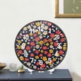 thumbnail image 4 of Yayeee Wall Clock Battery Operated 9.5" Silent Quartz Non-Ticking for Living Room Decor, Small Colorful Flower, 4 of 8