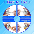 thumbnail image 3 of BPV-31 Refrigerator Tap Valve Set-Line Tap Valve Kit, for 1/4 Inch, 5/16 Inch, 3/8 Inch Outside Diameter Tube 4pcs, 3 of 6