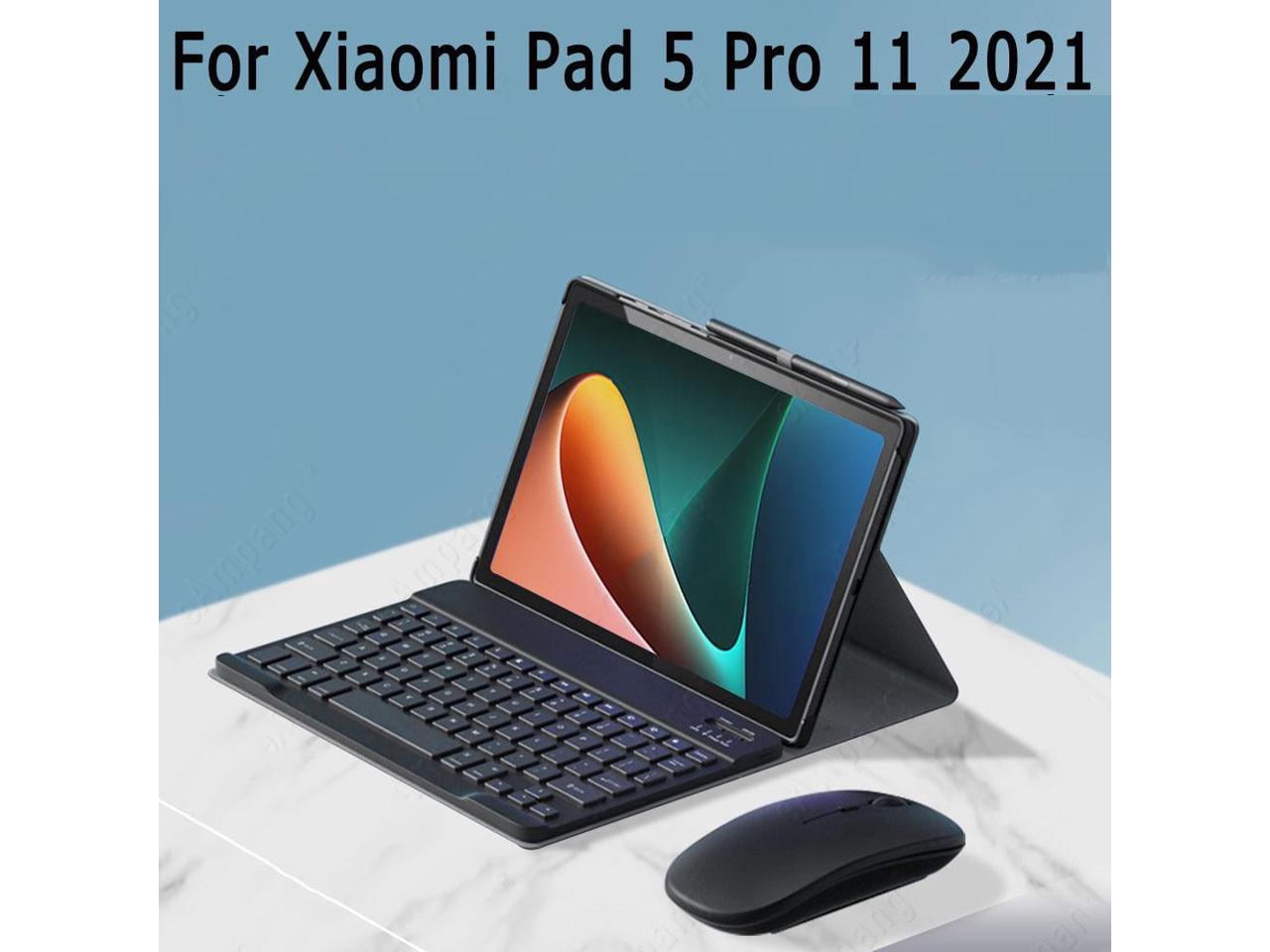 Bluetooth Keyboard Case for Xiaomi Pad 5 / Xiaomi Pad 5 Pro 11 inch 2021/ Xiaomi Pad 5 Pro 5G Detachable Wireless Keyboard with Pencil Holder