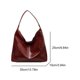 thumbnail image 2 of Bolso Hombro Mujeres Exquisitas Axila Capacidad Casual PU Cuero Put Trendy Hobo Trazo Date Bolsos, 2 of 9