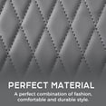 thumbnail image 3 of Coverado Front Car Seat Covers, Premium Leather Seat Protectors, Classic Auto Interior Cushions Universal Fit for Most Cars, SUVs and Trucks, Gray, 3 of 8