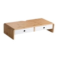 thumbnail image 1 of Soporte de bambú para monitor, soporte para teléfono, organizador de escritorio, soporte resistente para computadora 50cmx20cmx13cm, 1 of 9