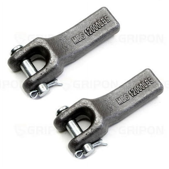 GRIPON (Pack of 2) 5/16 inch Weld-On Safety Chain Retainer for Truck Trailer Hitch
