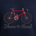 thumbnail image 3 of CafePress - Share The Road Sweatshirt - Classic Crew Neck Sweatshirt, 3 of 5