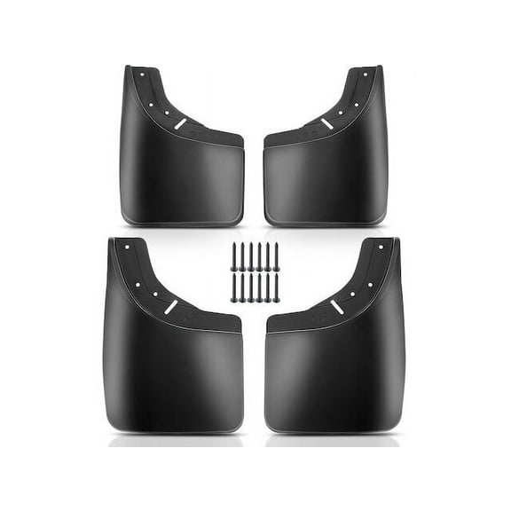 Mud Guard Set 4 - Compatible with 1988 - 1998 GMC K1500 1989 1990 1991 1992 1993 1994 1995 1996 1997
