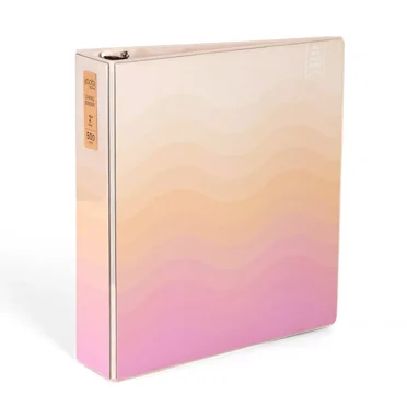 3 Ring Binder Printed Tangerine Dream Scallop