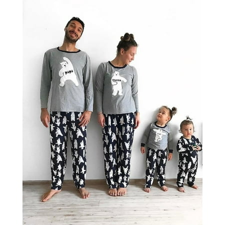 

Biekopu Xmas Family 2PCS/1PCS Jammies Holiday Matching Pajama Long Sleeve Top Long Pants