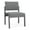 Adler Graphite, variant on Lesro Lenox Steel Fabric Armless Waiting Room Guest Guest Chair in Charcoal/Open House Cobalt