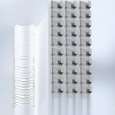 LULULION 100Pcs Stainless Steel Greenhouse Glazing W Type Clips for Garden