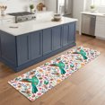 thumbnail image 2 of Hallway Runner Rug 2x6ft Birds Flowers Washable Runner Rug Non Slip Soft Non-Shedding Low-Profile Cartoon Sunny Colorful Botanical Floral Long Bathroom Floor Carpet Rugs for Kitchen Entryway Bedside, 2 of 8